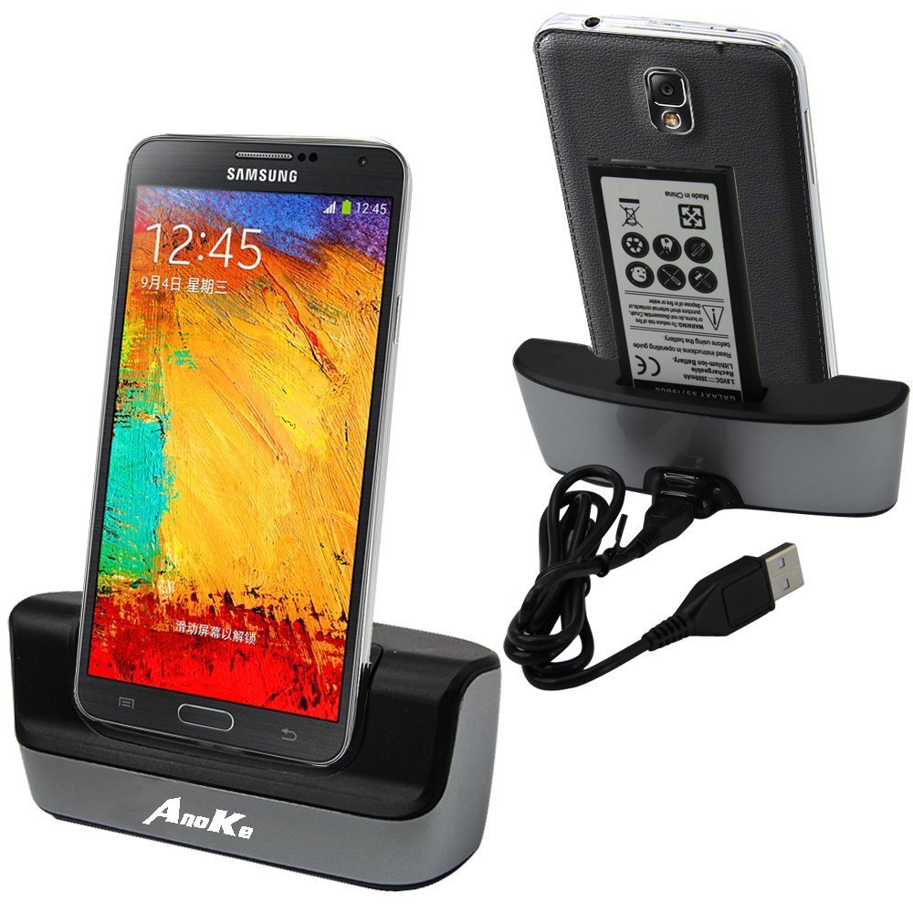 Galaxy Note 3 Charger, Galaxy Note 3 Battery Charging Station, USB 3.0 Dual Sync Desktop