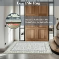 thumbnail image 5 of Artnice 8x10 Large Area Rug for Living Room, Vintage Boho Washable Area Rug Non Slip, Accent Carpet Low pile Retro Floral Print Rugs for Home Décor, Cream White, 5 of 7