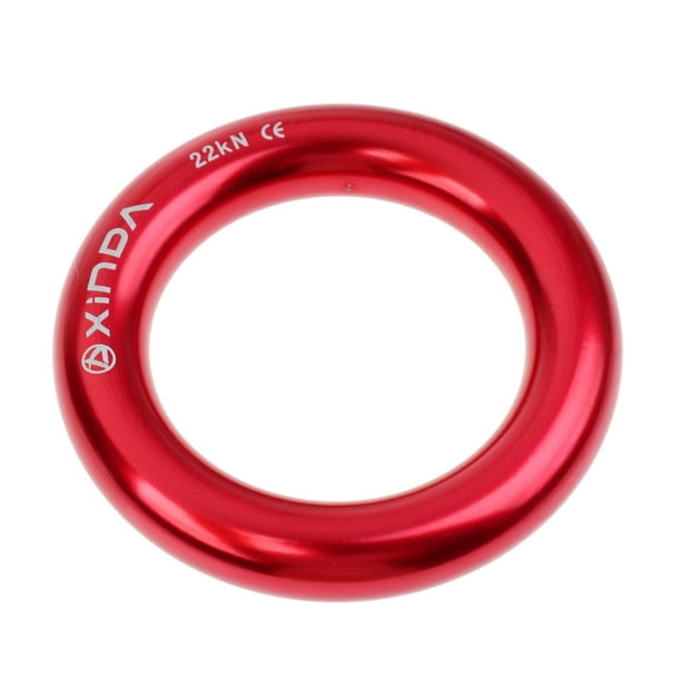 Estaciones de rappel de anillo de conector fuerte para rappel de Escalada de árboles Sharpla 22KN 4800lbs Rojo