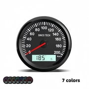 YIWEI As Shown Gps Speedometer Aluminum Plastic Body 7-Color Backlight Step Motor Technology Multi-Function Lcd for Car Dashboard