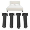 thumbnail image 3 of 4pcs Metal Adjustable Furniture Legs 7-12 inch, Bed Replacement Support Leg Adjustable Height Cabinet Legs Couch Legs for Bed Frame/Sofa/Dresser/Chair/Table, 3 of 7