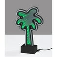 thumbnail image 6 of Simplee Adesso Infinity Neon Palm Tree Table/Wall Lamp, Black, Abs, Mirrored Plastic w. Neon border, 6 of 7