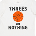 thumbnail image 4 of Inktastic Basketball Threes or Nothing Boys or Girls Toddler T-Shirt, 4 of 5