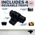 thumbnail image 4 of W4W Dual Entry Rat Trap - Enclosed Tunnel Helps Reduce Accidental Triggering, Guides Rats, Mice & Chipmunks - Quick-Kill Snap Design - Hides Catch for Easy Disposal - Indoor/Outdoor - Reusable-2 Pack, 4 of 6