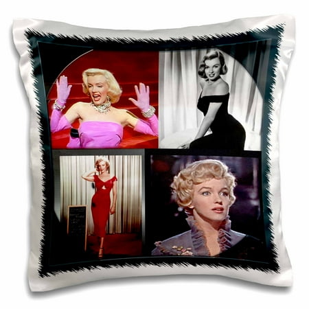 3drose Marilyn Monroe Collage Pillow Case 16 By 16 Inch