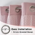 thumbnail image 2 of Cortinas opacas MYSKY HOME rosas de 160 cm de longitud para dormitorio, 2 of 9