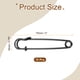 thumbnail image 2 of Uxcell 15pcs Alfileres de Seguridad 75mm Alfiler de Seguridad Grande Electrochapado para Ropa, Negro, 2 of 6
