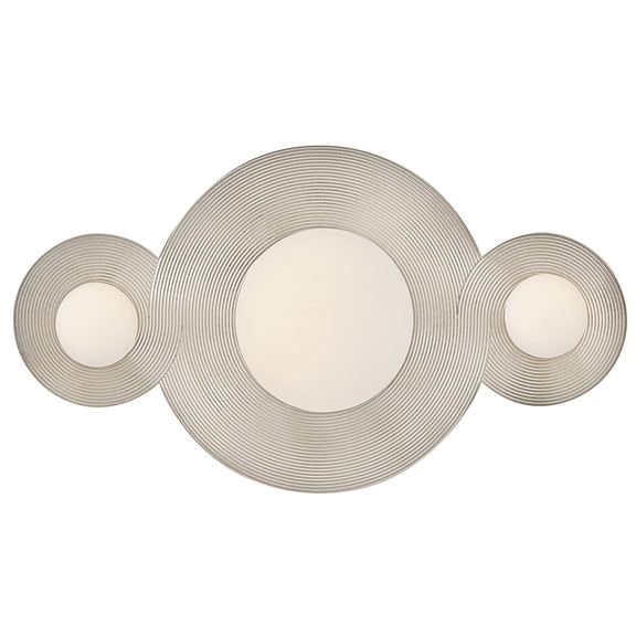 Hinkley Lighting 55250PN Rhea 3 Light 10" Wide Led Vanity Strip - Nickel