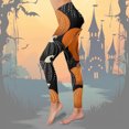 thumbnail image 1 of MKLEKYY Leggings deportivos para mujer, leggings de cintura alta con estampado para yoga, correr, fitness diario, 1 of 3