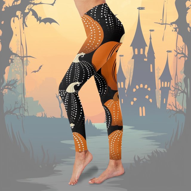 MKLEKYY Leggings deportivos para mujer, leggings de cintura alta con estampado para yoga, correr, fitness diario