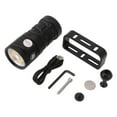 thumbnail image 2 of Linterna de buceo 18000LM 6000K IPX8, impermeable, recargable por USB, LED, con 3 luces para actividades subacuáticas de 100 m., 2 of 14