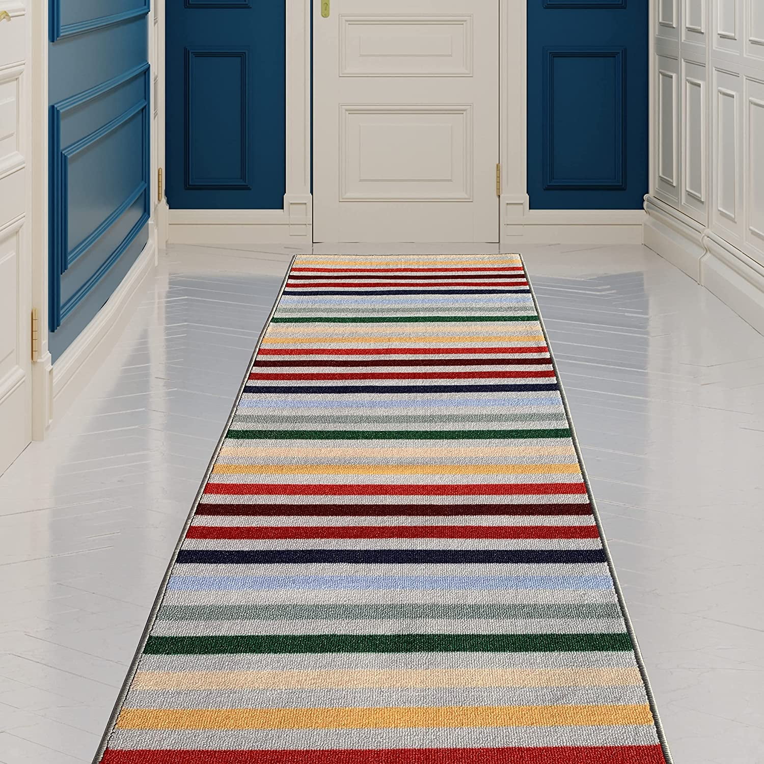 Details about   Modern Hall Runner Rug Long Hallway Area Carpet Non Slip Rubber by Ottomanson 