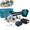 5" Blue, Single Blade Set, variant on Wireless Handheld Electric Circular Saw, Adjustable Working Depth Power Tool with Auxiliary Handle, Multi‑Size Option for Wood, Plastic & Tile Processing, Ideal for Woodworking DIY Projects