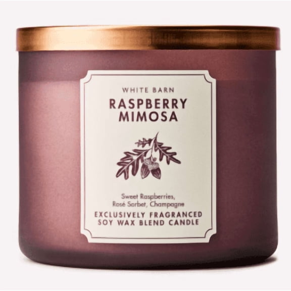 Bath & Body Works Raspberry Mimosa Scented 3 Wick Candle 14.5 oz