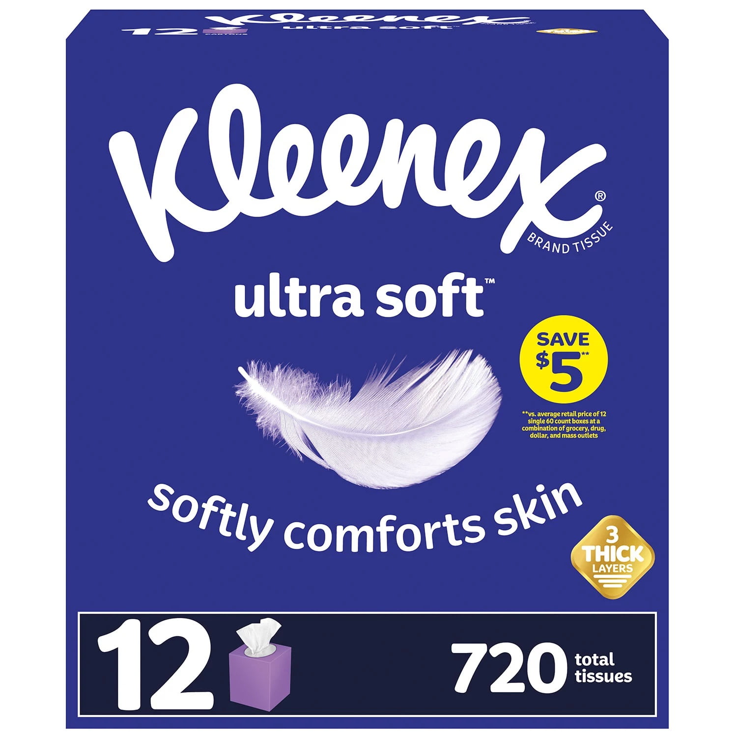 Kleenex Trusted Care 2-ply 230-count Facial Tissue 10-pack 