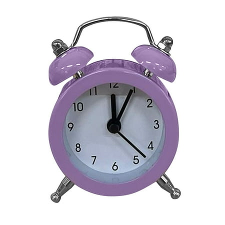 Twin Bell Alarm Clock, Extra Loud Ringing Perfect For Heavy Sleepers And Those With Hearing Challenges, Silent Non-Ticking Sweep Second Hand With Retro Twin Bell Style, Easy To