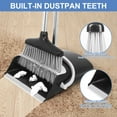 thumbnail image 4 of Broom and Dustpan Set 54 inches Long Handle (Black Grey), 4 of 7