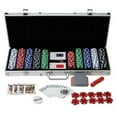 thumbnail image 1 of Tradeopia 500 Chips Poker Set, Includes: 1 Dealer Chip, 2 Playing Cards Deck, 5 Red Dice, Aluminium Case, Texas Holdem Poker Set, 1 of 7