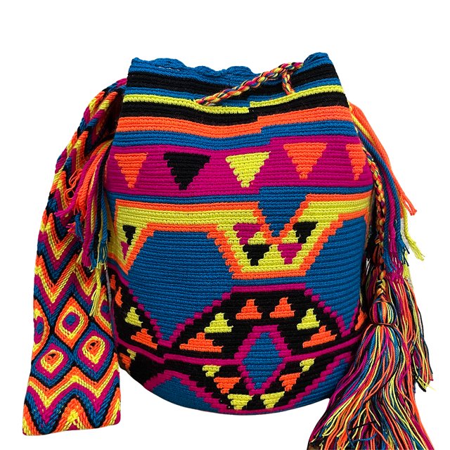 Sacs à Main Colombiens, Mochila Wayuu, Sac Seau Fait à la Main en Coton Colombien 100 % Original (20#)