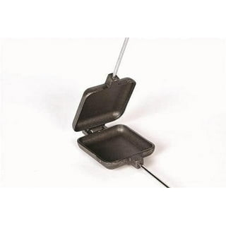 Alytree Double Pie Irons for Camping Cast Iron, Portable Mountain Campfire  Pie Maker, Cast Iron Campfire Pudgy Maker, Sandwich Press for Camping