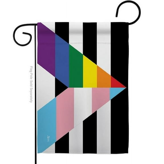 Americana Home & Garden G149691-BO Gay Trans Straight Ally Support Pride 13 x 18.5 in. Double-Sided Decorative Vertical Garden Flags for House Decoration Banner Yard Gift