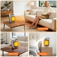 thumbnail image 7 of Garvee Small Space Heater with Fan, 1500W/750W Portable Heater W/Overheat & Tip-over Protection for Indoor Use, Silver, 7 of 7