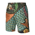 thumbnail image 5 of Kdxio Rich Fish Pattern Mens Casual Shorts - Drawstring Summer Beach Sports Shorts for Men, 5 of 9
