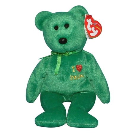 Ty Beanie Baby: I Love Ireland the Bear | Stuffed Animal | MWMT's