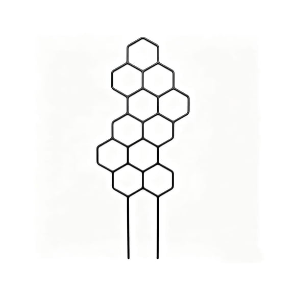 Small Trellis for Potted Plants, 14.96 inch Plant Trellis for Climbing Plants Indoor Pot Honeycomb Shape Lattice for Ivy Vines Hoya Houseplants Flower