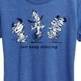 thumbnail image 3 of Peanuts - Snoopy Just Keep Dancing - Women's Short Sleeve Graphic T-Shirt, 3 of 6