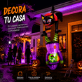thumbnail image 3 of Inflable Halloween Bruja Gato Colgante Techo 2.43m Luz Led, 3 of 8