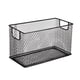 thumbnail image 2 of Organizador de cesta de almacenamiento de alambre de malla Organización de suministros de oficina Cesta de alambre Mesh Bin de almacenamiento abierto Negro, 2 of 8
