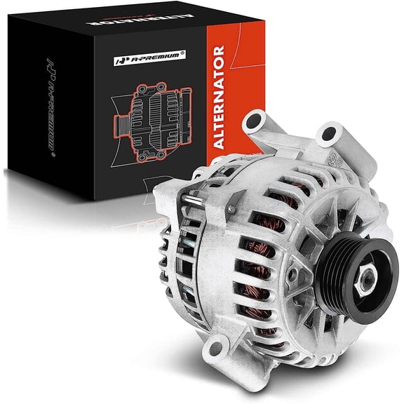 A-Premium Alternator Compatible with Ford Mustang 2005 2006 2007 2008 V6 4.0L, 135Amp 12Volt CW 6-Groove Clutch Pulley, Replace# 8437N, 4R3T10300AA, 4R3T10300AB, 6R3Z10346AARM