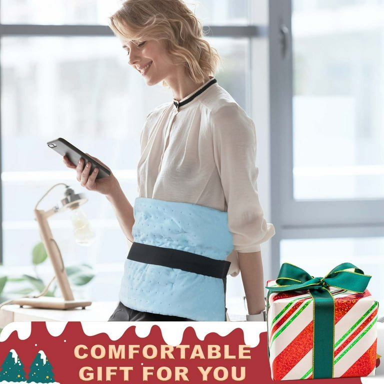 Keenstone Weighted Heating Pad with Massage for Back Pain Cramps