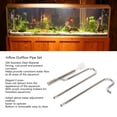 thumbnail image 3 of Inflow Outflow Pipe Set, Easy Assembly Surface Skimmer 304 Stainless Steel Lily Pipe 360 Degree Rotation Prevent Corrosion  for Aquarium Filter 12mm Outlet with 12mm Deoiling Film, 3 of 7