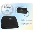 thumbnail image 4 of BlueHills Ultra Compact Airplane Travel Blanket Throw 2 Pack – Black, 4 of 7