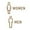 B Golden, variant on Men Women Toilet Sign WC Stickers Retro Lightweight Figure Set Toilet Symbol Sign Restroom Signage Board for Restaurant Parks Bar Shop Store A Golden