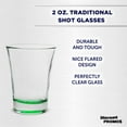 thumbnail image 3 of Shot Glasses 2 oz. Set of 10, Bulk Pack - Great for Wedding, Party, Birthday, Gifts - Green, 3 of 5