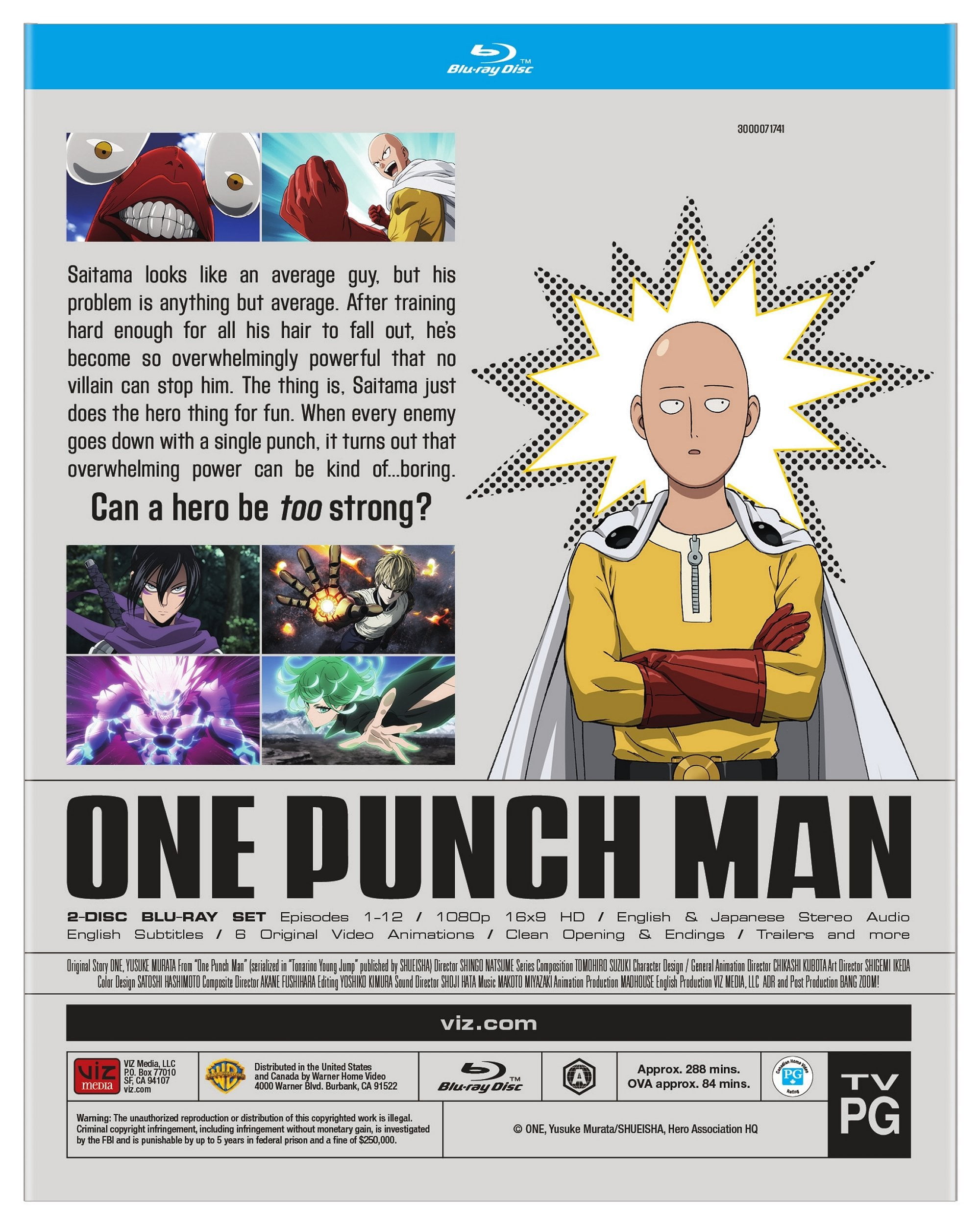 DVD & Blu-ray: ONE-PUNCH MAN Season 2 - Contains Episodes 13-24 + 6 OVAs