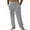 Gray, variant on Sherrylily Men Loose Fit Straight-Legs Elastic Drawstring Waist Summer Long Pants