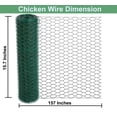 thumbnail image 4 of Garden Poultry Chicken Wire -Bexikou 15.7 x 13FT Chicken Wire Floral for Crafts,Garden Netting Poultry Mesh,Garden Fence Animal Barrier,Mesh Poultry Netting Fence, Pet/Rabbit/Chicken Wire Fencing, 4 of 8