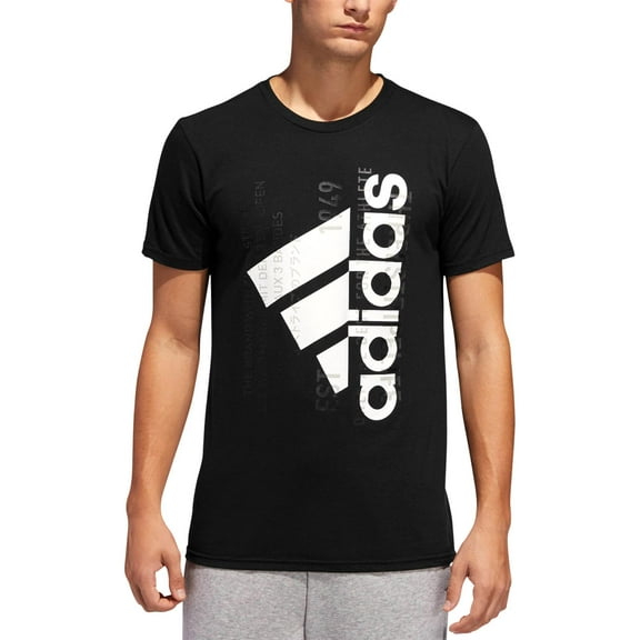 Adidas Mens The Go-To Fitness Running T-Shirt Black S