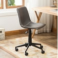 thumbnail image 4 of Cesena Faux Leather 360 Swivel Air Lift Office Chair, Antique Gray, 4 of 5