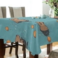 thumbnail image 5 of Yayeee Tablecloths 54" x 72" Rectangle Wrinkle Resistant Party Table Cover, Cartoon Capybaras, 5 of 8