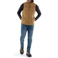 thumbnail image 3 of Wrangler Workwear Men's Quilted Lined Duck Vest with Hood, 3 of 6