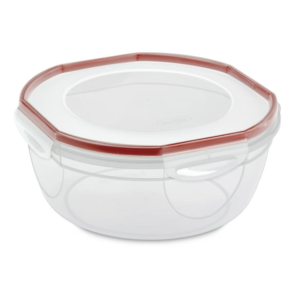 Sterilite Ultra•Seal™ 4.7 Qt. Bowl, Latching Food Storage Container, Air and Water-Tight, BPA-Free, Clear
