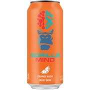 Gorilla Mind, Energy Drink - Orange Rush (12 Drinks , 16 Fl Oz. Each)