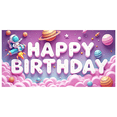 thumbnail image 3 of Yatrandify Colorful Design Happy Birthday Banner Outer Space Pattern Decorative Stars Astronaut Theme for Kids Party Indoor Decoration Celebration, 3 of 8