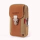 thumbnail image 4 of Riñonera de lona para hombre, monedero para teléfono, cinturón con cremallera, riñonera (estilo 1 negro), 4 of 5