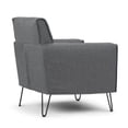thumbnail image 4 of Simpli Home Warren Accent Chair with Hairpin Legs-Color:Slate Grey, 4 of 9